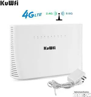 4G Router SIM 1200Mbps 2.4G&5G Wireless Home WIFI Router Unlocked FDD/TDD With RJ45/RJ11 Port Up to 64 Wifi Users