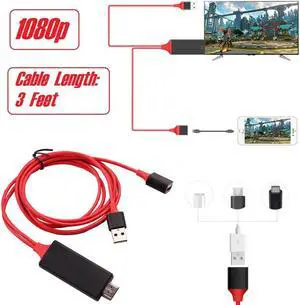 Female HDMI Cable HDTV Phone Adapter for iPhone XS MAX XR 6 7 8 Plus  galaxy S8 S9 S10 Note8 Note9 Android iOS to TV