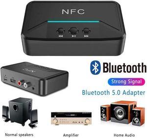 Wireless NFC Bluetooth 5.0/4.2/4.1/4.0/3.0/2.0/1.0 Receiver 3.5mm AUX HiFi Stereo Audio Adapter For Car Speaker