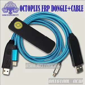 FRP tool dongle with Octplus FRP UART cable 2 in 1 set ( Micro + type C cable ) for , , LG, Alcatel, Motor