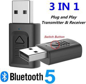 Bluetooth 5.0 Audio Receiver Transmitter 3 IN 1 Mini 3.5mm Jack AUX RCA Stereo Music Wireless Adapter for TV Car PC Speaker