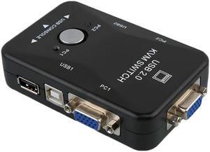 and One-out Switch USB 2 Port Printer Sharing Device Computer Switcher EM88