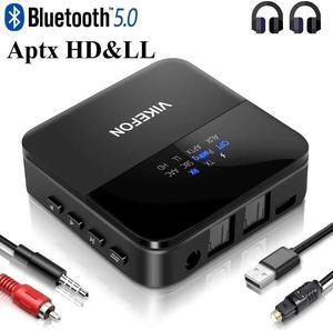 AptX HD Low Latency Bluetooth 5.0 Audio Transmitter Receiver CSR8675 TV PC Wireless Adapter USB Dongle RCA SPDIF 3.5mm Aux Jack