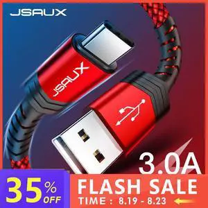 USB Type C Cable for USB C Mole Phone Cable 3A Fast Charging Type C Cable for  S8  Redmi Note7 Charge Cord