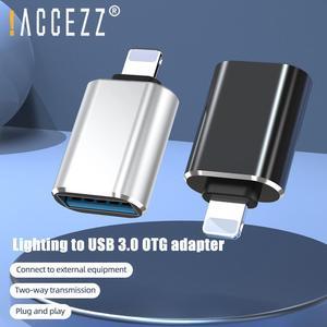 Lighting to USB OTG USB Adapter For iPhone 11 Pro XS Max XR X 8 7 6s Plus For iPad Adapter U Disk Mouse Keyboard Adapter