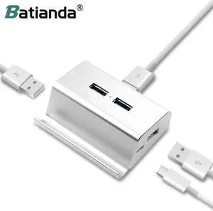 C to 4 Ports USB 3.0 Hub+USB C+Phone Holder USB Splitter Adapter for Macbook Pro Air 13 15 16 inch 2019 USB-C Devices