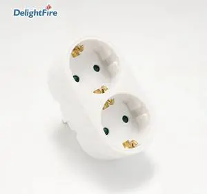 Plug 2 Outlet German Plug Extended Socket Expansion Plug 16A Power Adapter  Socket Standard 250V Wireless Extend Socket CE