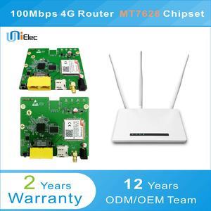 MTK MT7628 2.4G WIFI 2T2R 4G LTE Router OpenWrt MT7628N Chipset PCBA  ODM OEM Low Cost Custom Sim Card Board