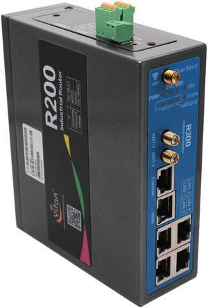 load Balancing 2.4GHz 5Ghz dual-band WIFI Gigabit Ethernet 4G Router R200 industrial Dual sim dual module LTE router