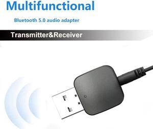 Bluetooth 5.0 AUX Adapter Receiver Wireless Bluethooth 4.0 Music Mini 2 In 1 Stereo Transmitter For PC Computer 3.5MM