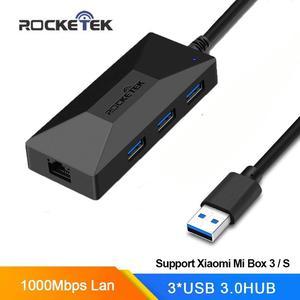 USB 3.0 to Rj45 Hub Gigat Ethernet Adapter 1000Mbps Gigat for  Mi Box 3/S 4 4c se Android TV Set-top Network Card Lan