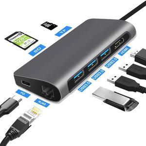 C HUB Type C to Multi Thunderbolt 3 HUB HDMI Adapter Dock for MacBook Pro PD Accessories Splitter Port  3.0 Type C HUB