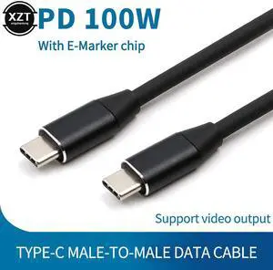 C Male to  Type C Cable for  S10 S9 S8 Quick Charge 10Gbps PD 100W 120V5A Fast Charging for MacBook Pro Charge