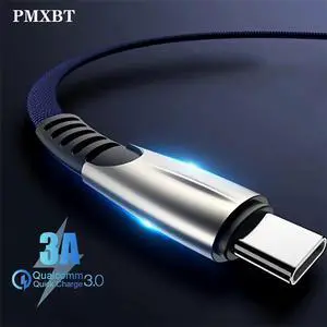3A USB Type C Fast Charger Cable For  S9  Note 7 8 USB C 3.0 Charging Cable 0.5M/1M/2M/ High Speed Sync  Cord