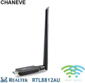 RTL8812AU Chipset 5GHz 1200Mbps WiFi Adapter USB 3.0 Wireless Network Card + 5dbi antenna For Windows 7/8/10/kali Linux