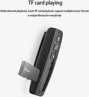 Bluhtooh Receiver Stereo Music Audio Wireless Adapter 3.5mm AUX For Headphone With Microphone Support TF Card Car Kit