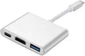 C to  Type C  3.1 Hub -C to  3.0/ / Type C Female Charger Adapter, for New Mac book, Dell XPS 13, Google Ch