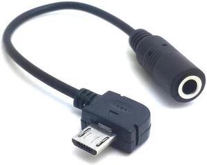 1pc Micro USB To 3.5mm Audio Cable USB 5 Pin Male To 3.5mm Female Aux Audio Sync Headphone Adapter Cable For Nokia