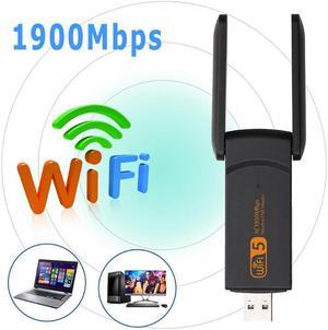 USB WiFi Adapter 1900Mbps Dongle Network Card Dual Band WiFI Receiver Follow the IEEE 802.11a/b/g/n/c/x Standard