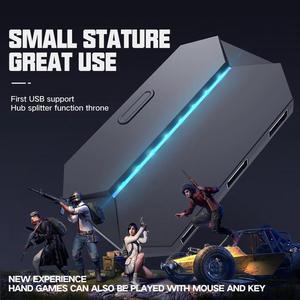 Gaming Converter Keyboard Mouse Adapter Battle Dock Support USB HUB Splitter Throne for IOS Android Gaming