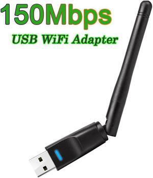 150Mbps 2.4G USB WiFi Adapter Mini Wireless WiFi Dongle Network Card USB Ethernet WiFi Receiver External WLAN Wi-Fi Adapter