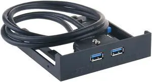 2020 USB3.0 Expansion Adapter Port USB Hub Drive Panel High Speed 20 Pin To Dual USB 3.0 HUB Front Drive Panel For PC Desktop