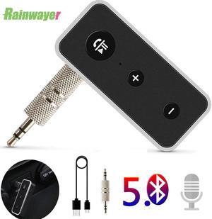 Bluetooth 5.0 Receiver Car Kit Stereo Music 3.5mm AUX Audio Handsfree Adapter With Mic For Headphone Speaker Car Kits