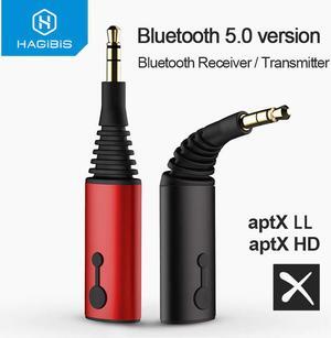 Bluetooth Receiver Transmitter 3.5mm aptX LL 2in1 Bluetooth 5.0 Music Adapter For Headphone Speaker Wireless Audio TV