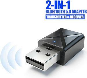 2 in 1 Wireless USB Bluetooth Adapter BT5.0 Dongle Music Audio Receiver Transmitter for PC/Computer/Smart Phone/Tablet