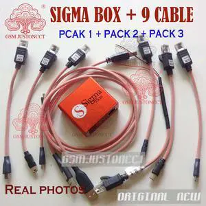original new Sigma Box with 9 Cable Set + Sigma Pack 1, 2, 3 Activations