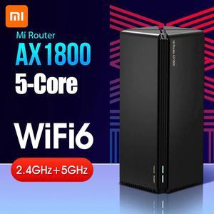 NEW Mi  Router AX1800 Wifi 6 5-Core 256M Memory Mesh Home IoT 4 Signal Amplifier 2.4G 5GHz Both 2 PA LNA Dual-Band OFDMA