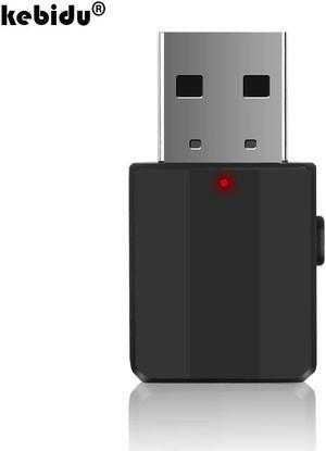 Bluetooth 5.0 Transmitter Adapter TV Receiver 2 In 1 USB Bluetooth Wireless Adapters For PC Car Kit + Button Switch