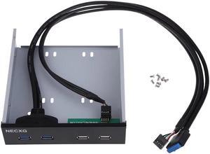 Original USB 3.0 Front Panel Hub 2 Port USB3.0 Expansion Bay to 2port USB2.0 Bracket Cable for Computer PC