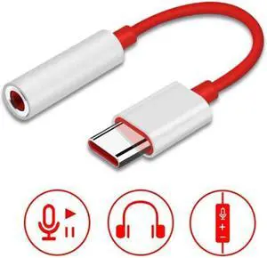 C To 3.5mm Audio Aux Earphone Jack Cable Adapter For  6T 7 7 Pro Usb Plug And Play Mole Phone Accessories