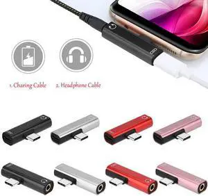 2 In 1 Adapter Type C To 3.5 Mm Jack For   Letv Type C Charger Headphone Adapter Charging Cable Audio Converter