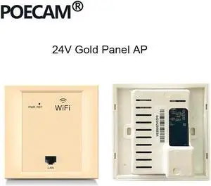 86 pannel AP type 2.4G 300Mbps wireless travel router wifi in wall access point poe 24V  Optional Color White Gold