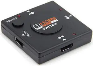 3 Port HDMI Splitter Switcher 1x3 Mini HDMI Port 3 Input 1 Output KVM Switches for HDTV 1080P Video DV HDTV 1080P HDMI