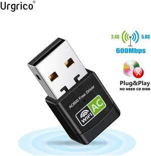 band USB Wifi Adapter 600Mbps Wifi Adapter 2.4G 5Ghz Antenna USB Ethernet PC Wi-Fi Adapter Lan Wifi Dongle AC Wifi Receiver