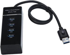 USB Hub High Speed Black USB 3.0 HUB Splitter Expansion For Desktop PC Laptop Adapt With Super Speed Transfer Rate 0.5M