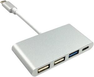 Portable Design USB-C/Type C USB 3.1 to USB Type C & 3-Port USB 3.0 Hub Adapter For Macbook High Quality!