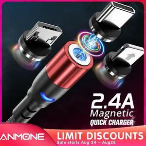 Micro USB Magnetic Cable  USB Type c Cable Fast Charging Wire For    Redmi Android USB C Charger Cord