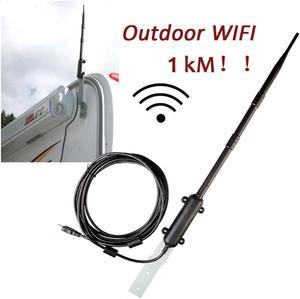 1000M-1500M High Power Outdoor WiFi USB Adapter WiFi Antenna 802.11b/g/n Signal Amplifier USB 2.0 Wireless Network Card Receiver