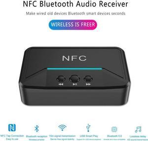 Bluetooth 5.0 Receiver RCA NFC 3.5mm Jack Aux USB Audio Adapter 3.5mm 2RCA Audio Port Bluetooth Audio Receiver