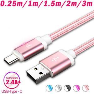 C Usb Cable Tipo C charger 24A Fast Charging Cord USB For P30 Pro P20 Lite For Galaxy A70 50 S10 Note 10 S9