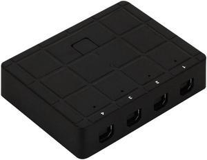 4 Ports USB2.0 For PC Printer Keyboard Selector Sharing Switch Accessory Monitor Portable Home Office KVM Box Hub Plug And Play