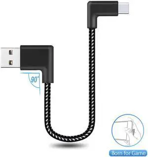 90 Degree L Shape Usb Type C Fast Charging Cable 20cm 1m 2m 2 Meter Usb-c Cable Kabel Tipo C for Game for  Note 10 20 S20