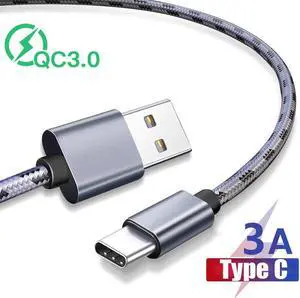3A USB C Cable Type C USB Cable QC3.0 Fast Charger Wire for Tape C Phone Charging Wire Quick Charge 3.0 Cable for