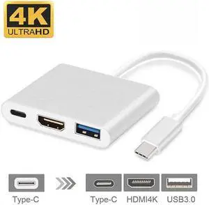 USB C HUB to  Adapter USB Type C Hub to  4K USB 3.0 Port With USB-C Power Delivery For Macbook pro& Type C devices