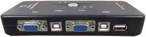 VGA Splitter Stable Transfer Kvm Anti-interference Computer Connection Adapter Durable Switch Data Laptop 4 Port