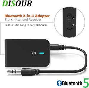 Bluetooth 5.0 Receiver Transmitter 2 IN 1 3.5mm AUX Jack Music Stereo Bluetooth Dongle Wireless Adapter For Car Kit TV PC